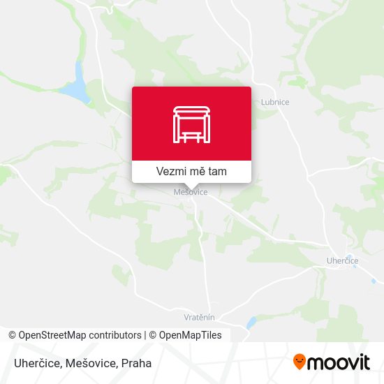 Uherčice, Mešovice mapa