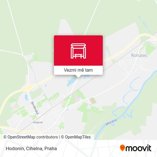 Hodonín, Cihelna mapa