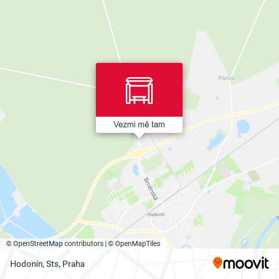 Hodonín, Sts mapa