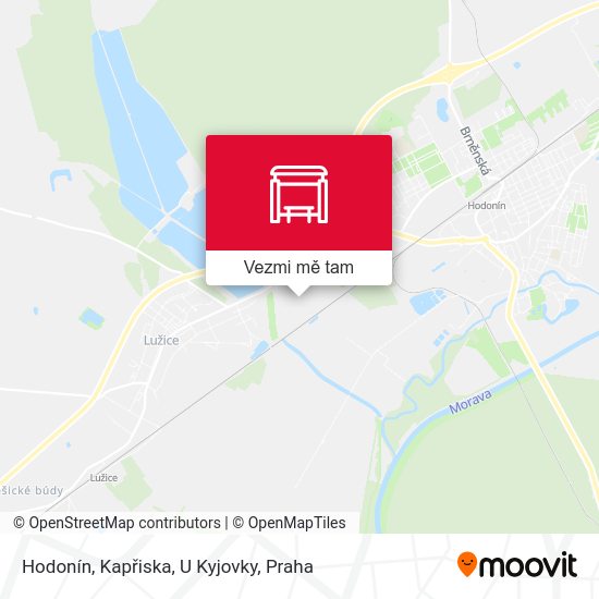 Hodonín, Kapřiska, U Kyjovky mapa