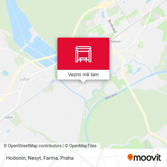 Hodonín, Nesyt, Farma mapa