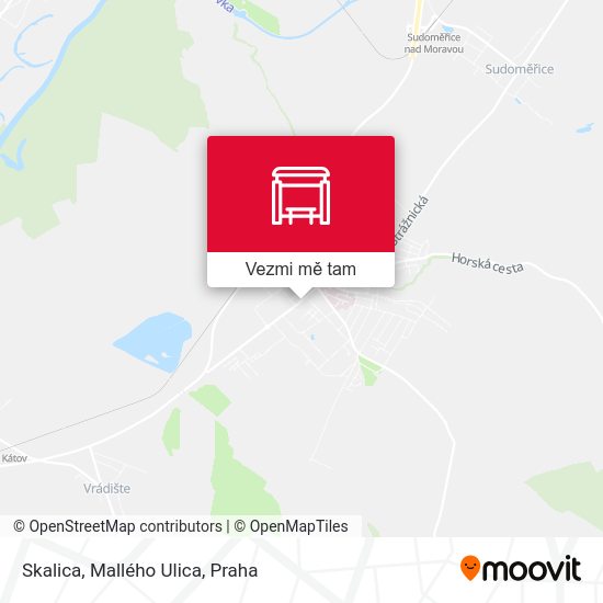 Skalica, Mallého Ulica mapa