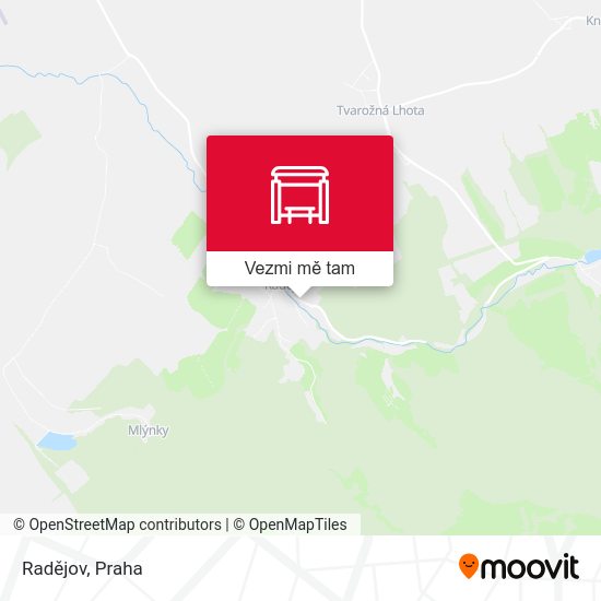Radějov mapa