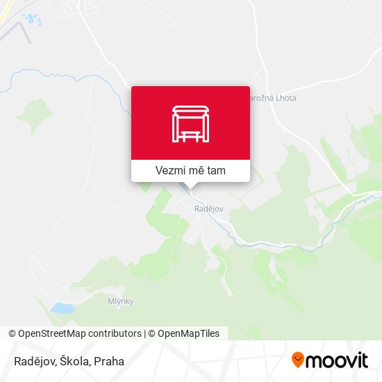 Radějov, Škola mapa