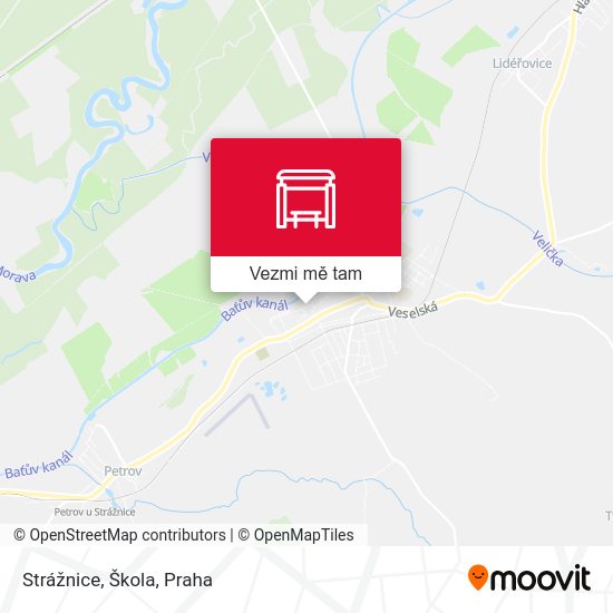 Strážnice, Škola mapa
