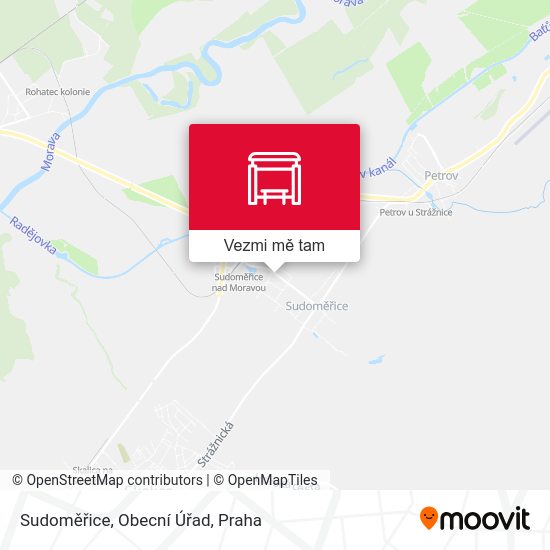 Sudoměřice, Obecní Úřad mapa