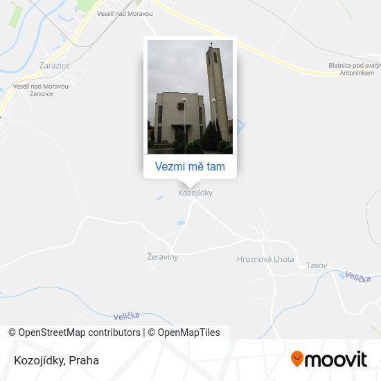 Kozojídky mapa