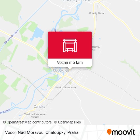 Veselí Nad Moravou, Chaloupky mapa