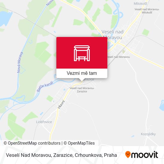 Veselí Nad Moravou, Zarazice, Crhounkova mapa