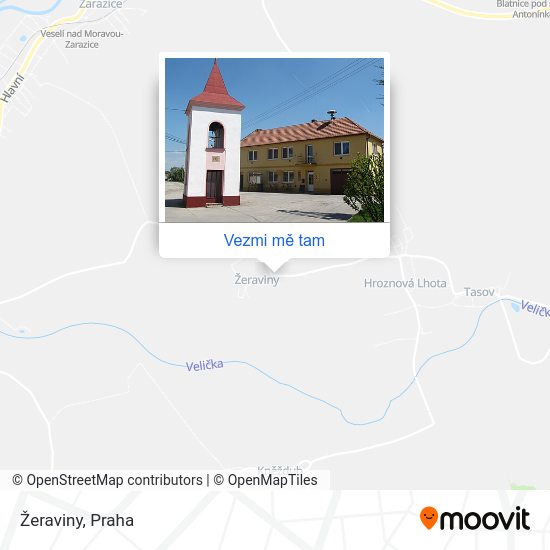 Žeraviny mapa