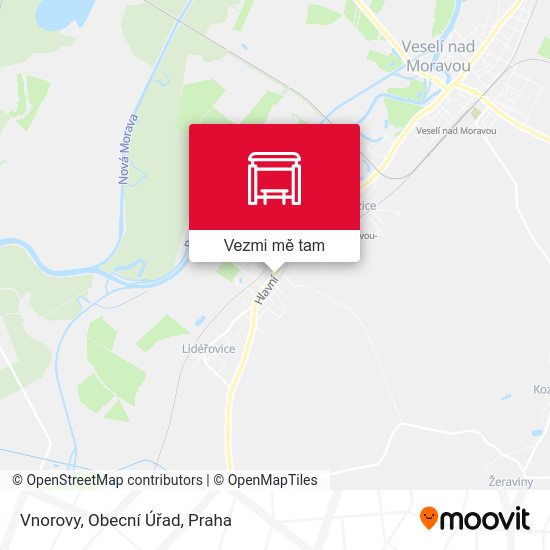 Vnorovy, Obecní Úřad mapa