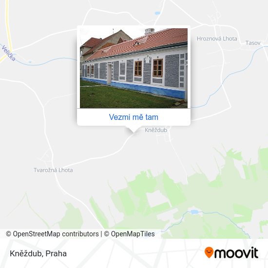 Kněždub mapa