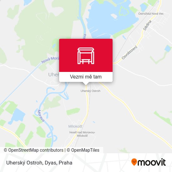Uherský Ostroh, Dyas mapa