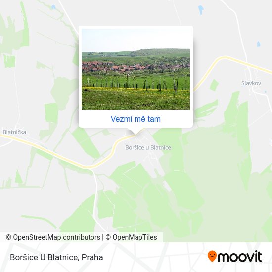 Boršice U Blatnice mapa