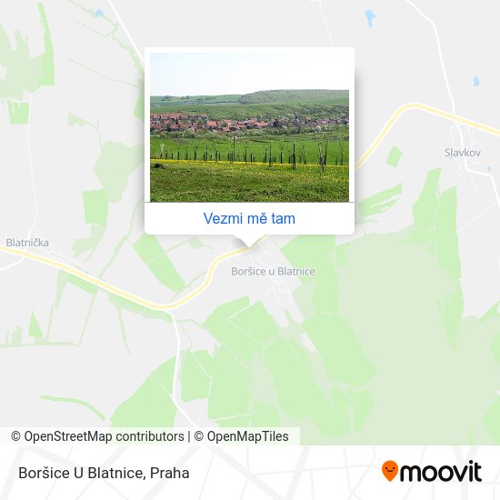 Boršice U Blatnice mapa