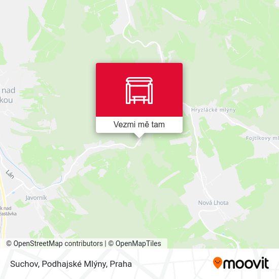 Suchov, Podhajské Mlýny mapa