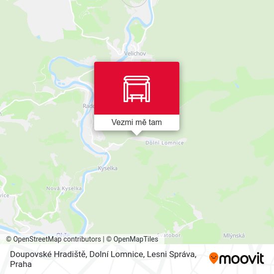 Doupovské Hradiště, Dolní Lomnice, Lesni Správa mapa
