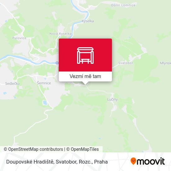 Doupovské Hradiště, Svatobor, Rozc. mapa