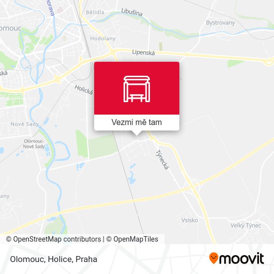 Olomouc, Holice mapa