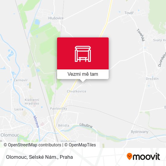 Olomouc, Selské Nám. mapa