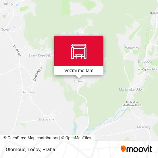 Olomouc, Lošov mapa
