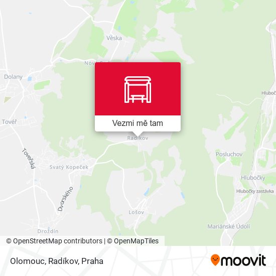 Olomouc, Radíkov mapa
