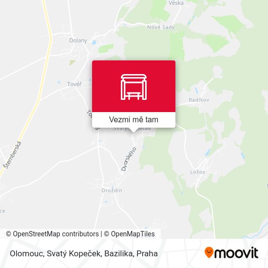Olomouc, Svatý Kopeček, Bazilika mapa