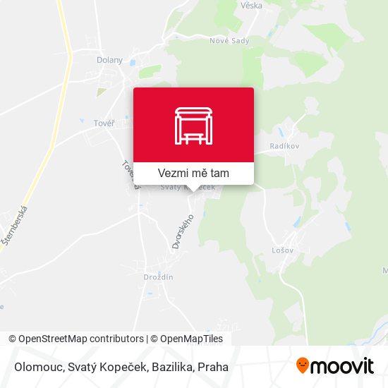 Olomouc, Svatý Kopeček, Bazilika mapa