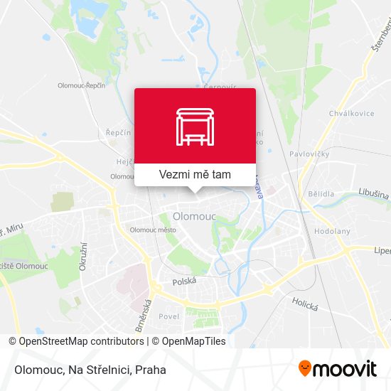 Olomouc, Na Střelnici mapa