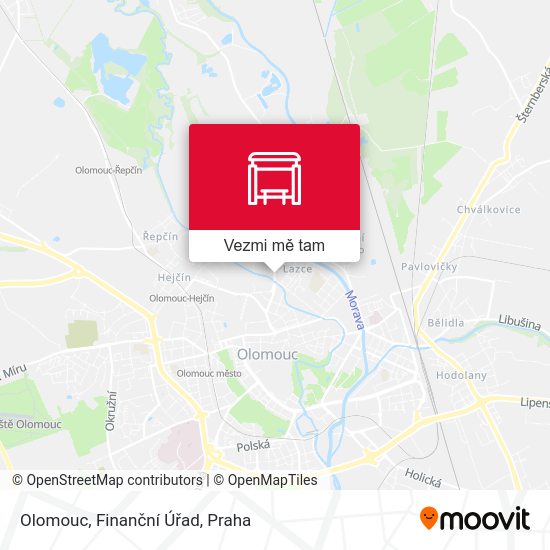 Olomouc, Finanční Úřad mapa