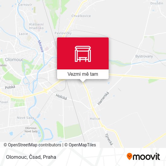 Olomouc, Čsad mapa