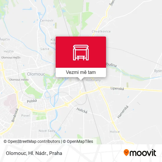 Olomouc, Hl. Nádr. mapa