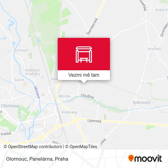 Olomouc, Panelárna mapa