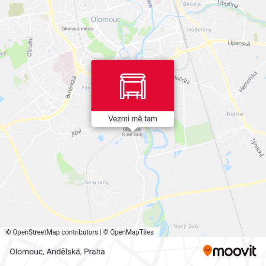 Olomouc, Andělská mapa
