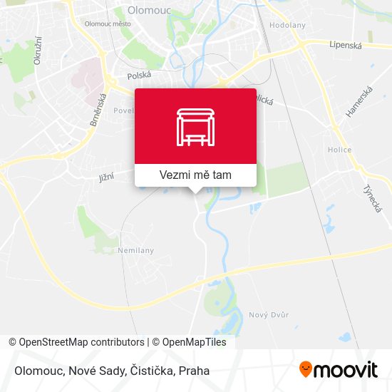 Olomouc, Nové Sady, Čistička mapa
