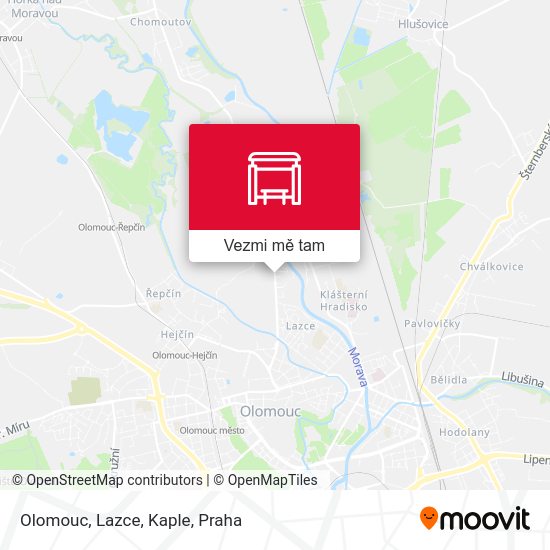 Olomouc, Lazce, Kaple mapa