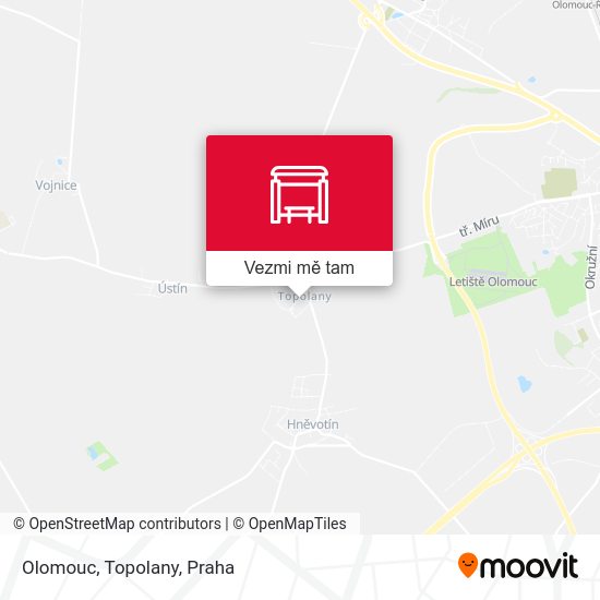 Olomouc, Topolany mapa