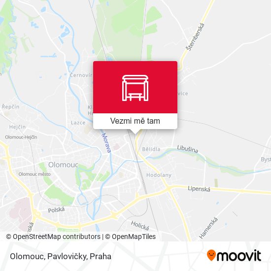 Olomouc, Pavlovičky mapa