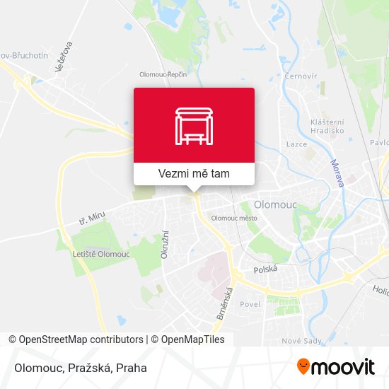 Olomouc, Pražská mapa
