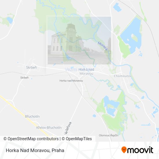 Horka Nad Moravou mapa