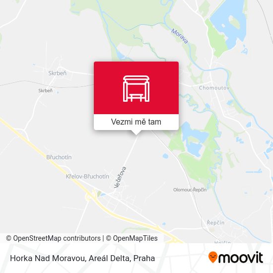 Horka Nad Moravou, Areál Delta mapa