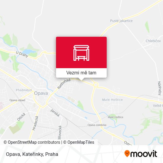 Opava, Kateřinky mapa