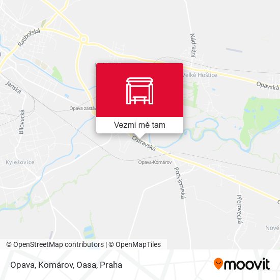 Opava, Komárov, Oasa mapa