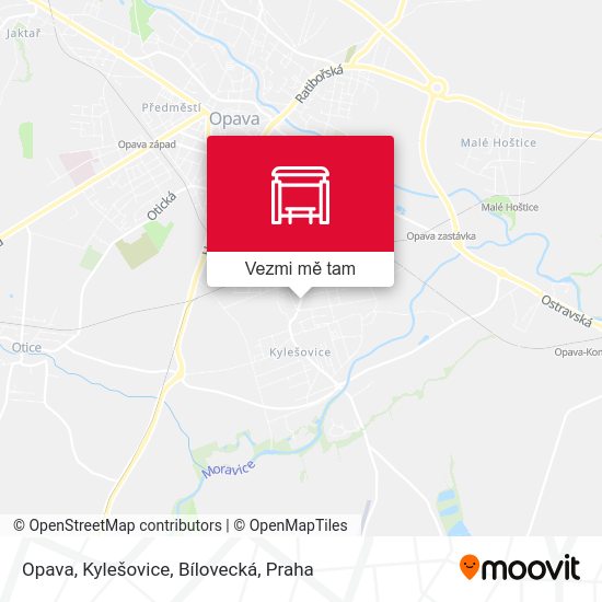 Opava, Kylešovice, Bílovecká mapa