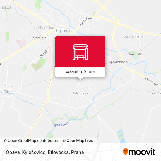 Opava, Kylešovice, Bílovecká mapa