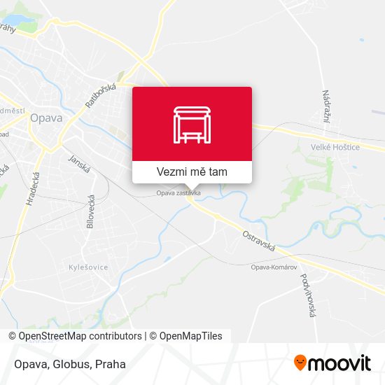 Opava, Globus mapa