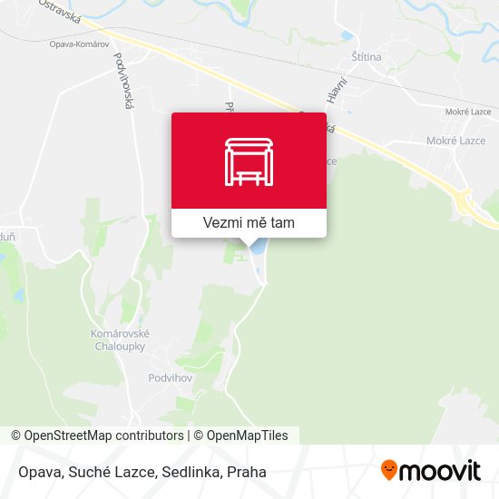 Opava, Suché Lazce, Sedlinka mapa