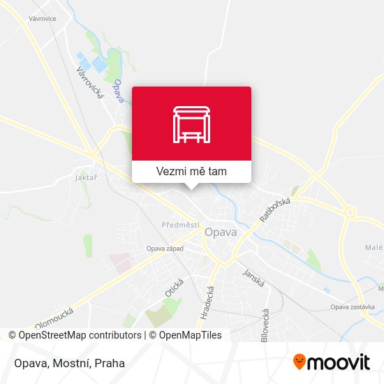 Opava, Mostní mapa