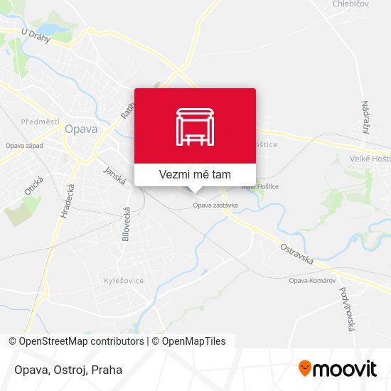 Opava, Ostroj mapa