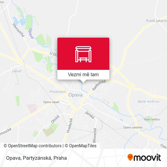 Opava, Partyzánská mapa
